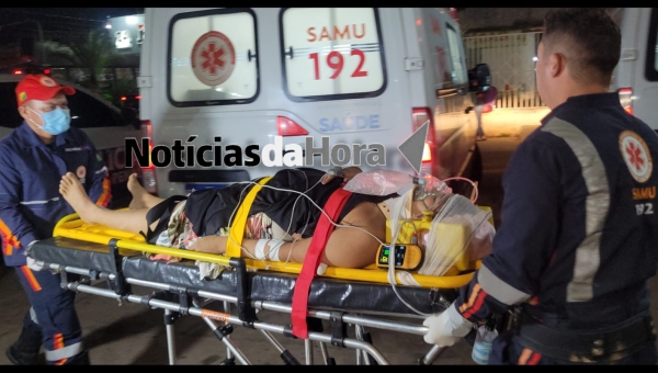 Motociclista perde o controle da direção, cai em ribanceira na Via Verde e fica em estado grave